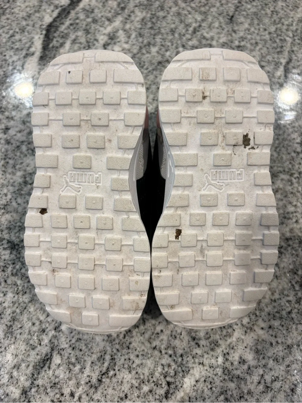 Puma Kids White Black Pink Sneakers